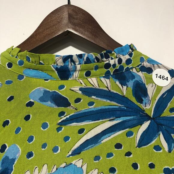 Vera for Anthropologie Valley Flutter-Sleeved Buttondown Multicolor Size XL - Picture 9 of 10